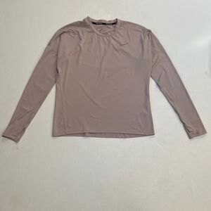 Nike Dri-FIT Running Long Sleeve Shirt Men’s Small Mauve